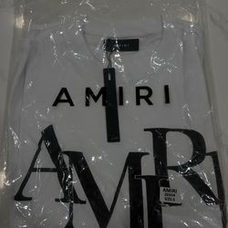 White amiri shirt size S