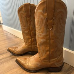 STETSON LEATHER COWBOY BOOTS