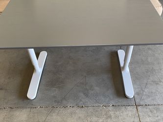 Grey top table desk 31 1/2”D x 48”W x 29” H