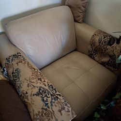 Leather Beige Chair