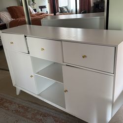 White Dresser/ Tv center