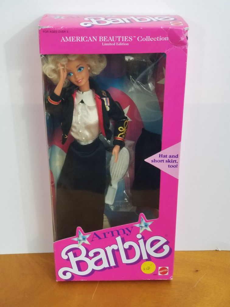 VTG. 1989 ARMY Barbie in original box