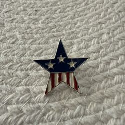This is a PinMart American Flag Star Lapel Pin.