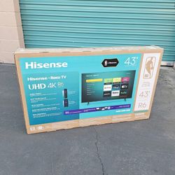 43 Inch Hisense Roku 4K Smart Tv 