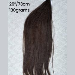 100% human Raw Slavic hair from one donor. Hair extensions. 19” 79grams.
