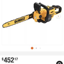 De Walt Chain Saw 16” Flex Volt