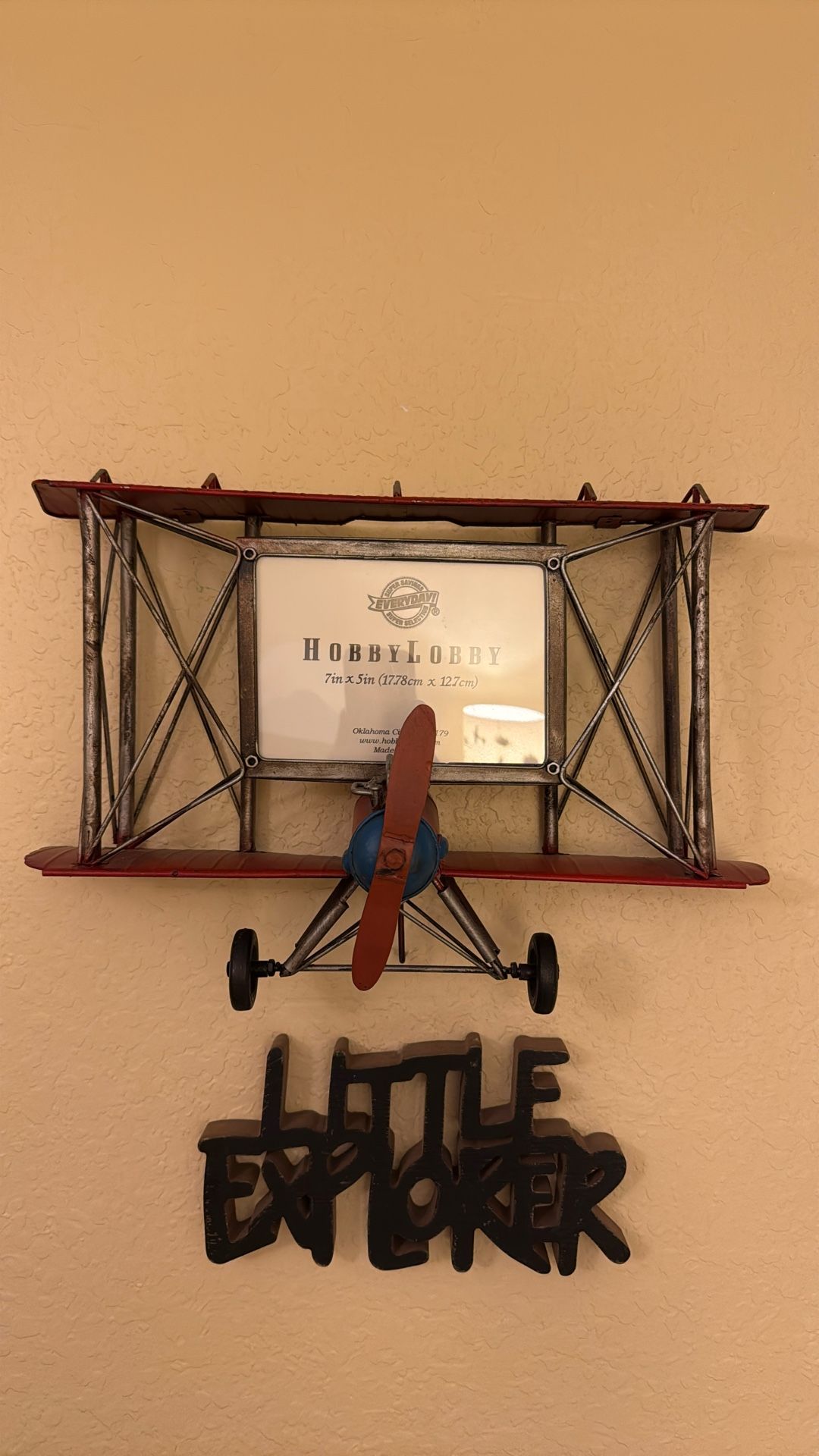 3D Airplane Wall Frame 