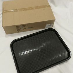 Box of 12 Black Plastic Restaurant-Quality Fast Food Trays - 12x16"

Scratch-Resistant Basket Weave Design

Stacks with other brands.

Brand New



