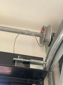 Garage Door Broken Spring Opener Off Track Replace Adjustment And Parts