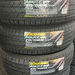 215/70/16 Blackhawk Tires