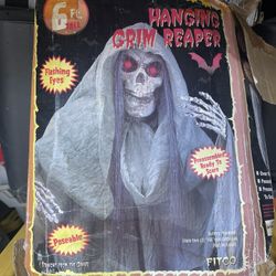 6 Foot Hanging Grim Reaper Halloween Decoration