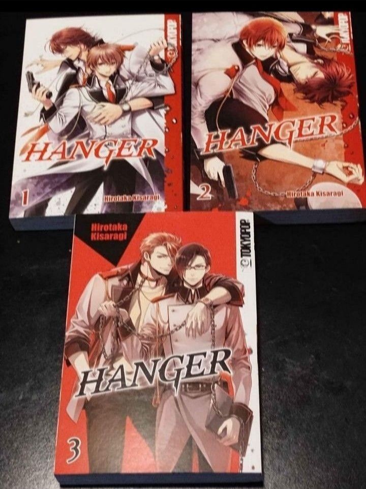 Hanger English Manga Volumes 1-3