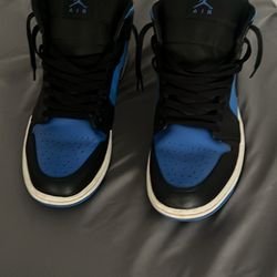 Men Air Jordan 1 Mid ‘Black Royal Blue’