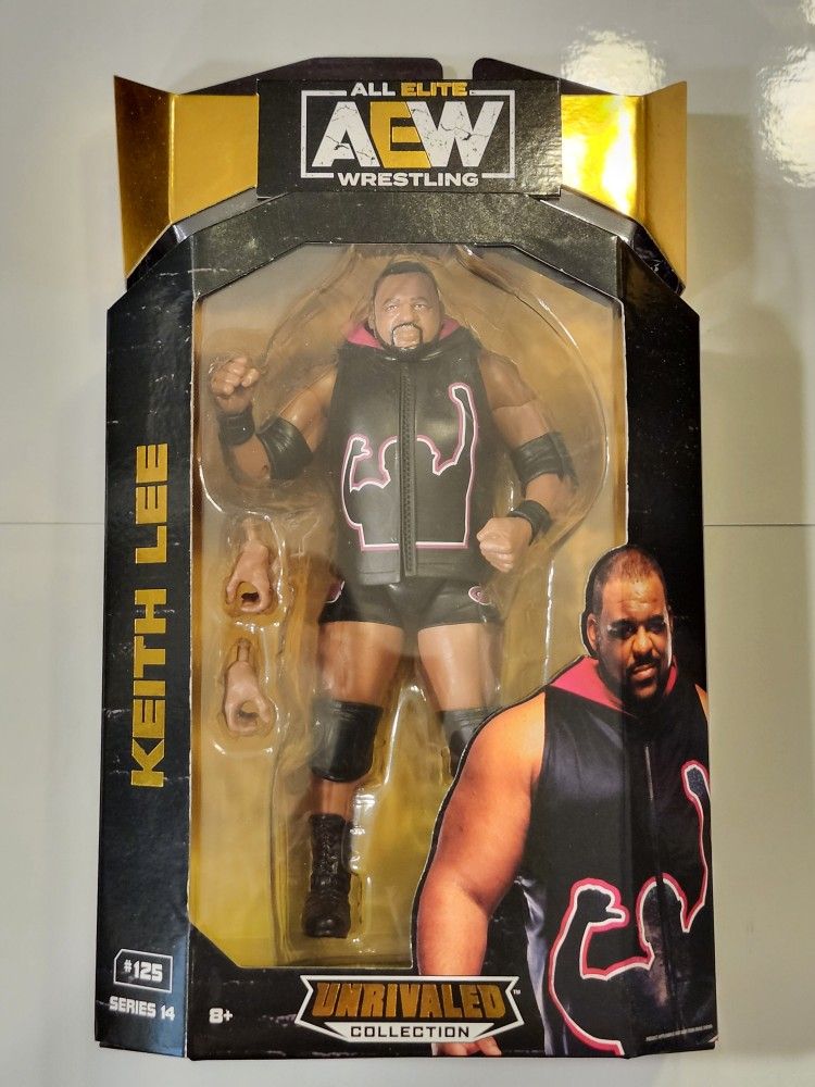 ALL ELITE WRESTLING SERIES 14. UNRIVALED COLLECTIBLE #125. KEITH LEE 6" ACTION FIGURE.