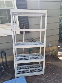 Heavy-Duty 5-Tier Plastic Storage Shelving Unit