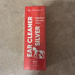 Leacademic ear cleaner silver drops 60ml for pets
