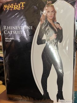 Adult  Large Rhinestone Catsuit