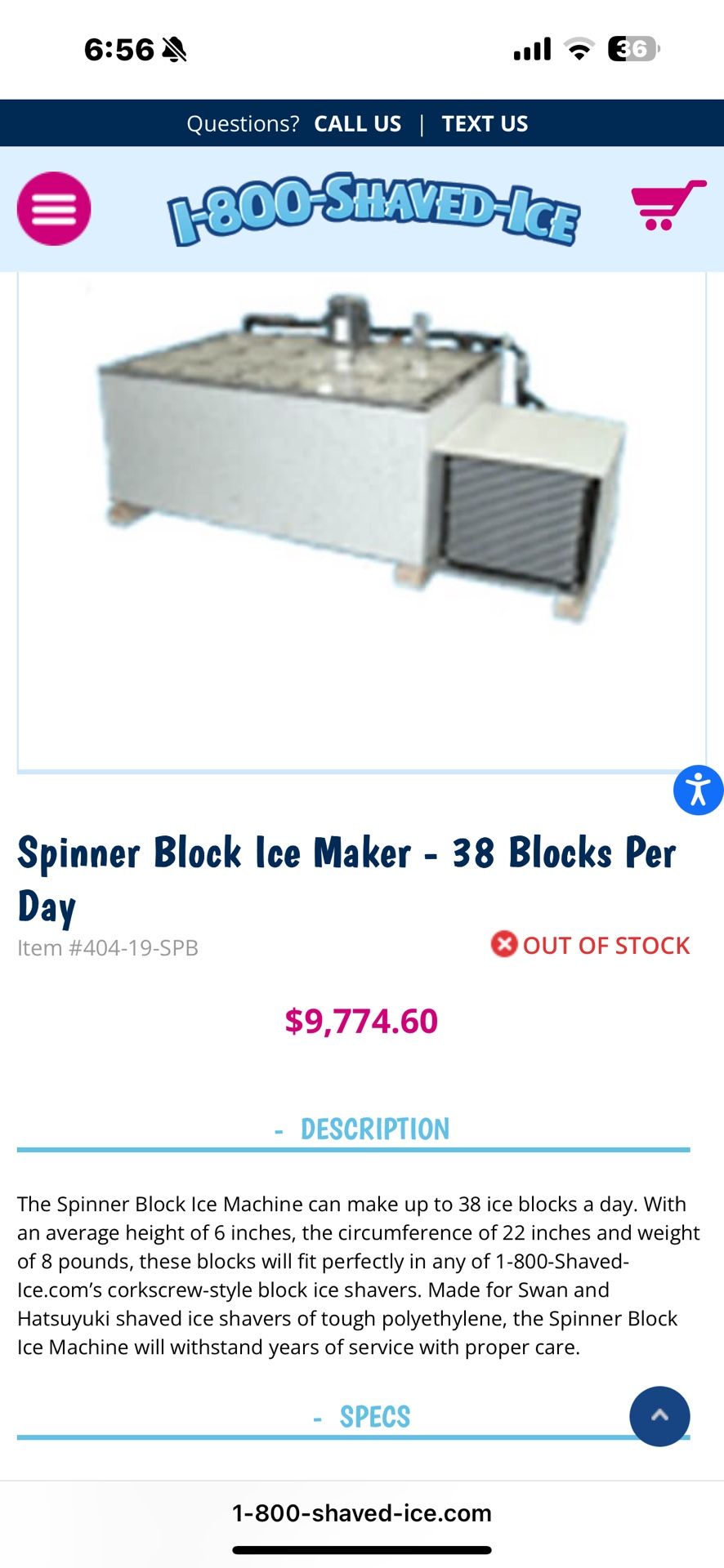 Commercial Ice Block Maker For Shaved Ice
