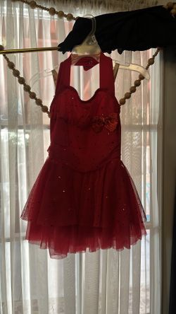 Girls Red tutu dress size small