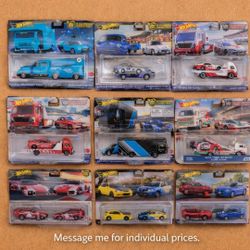 🔥🔥 Hot Wheels Team Transport & Premium 2-Pack Lot – LBWK Skyline, Supra, Ford GT + More