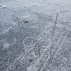 2 TOILET TISSUE HOLDERS. $5 EACH