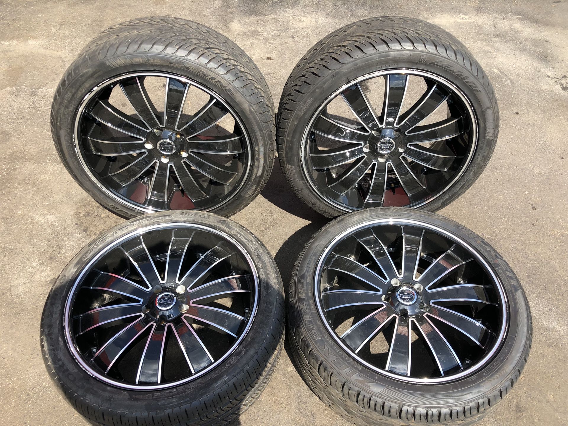 22 Inch Versante Wheels VE225 Black