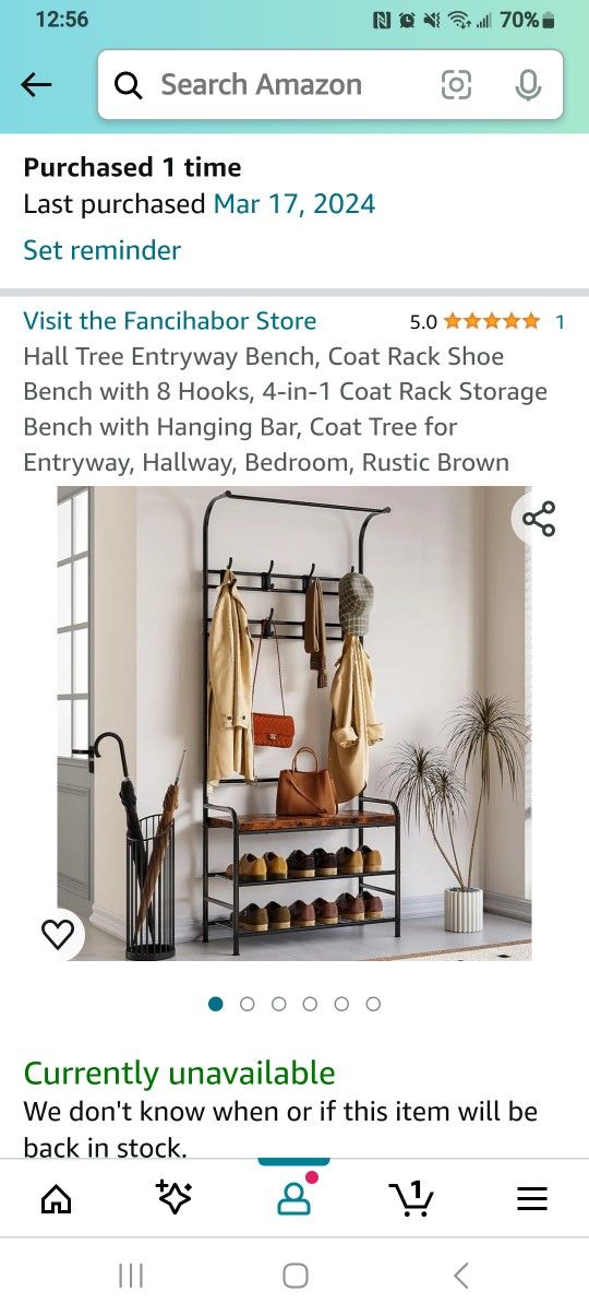 Entryway Bench/Shoe Rack/coat rack 