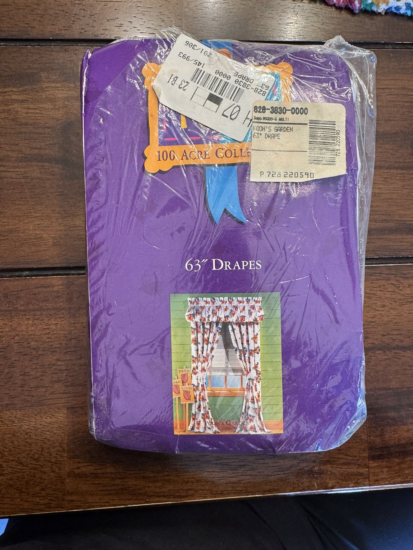 Vintage Y2K Winnie the Pooh 63 inch drapes 100 acre collection shipping available