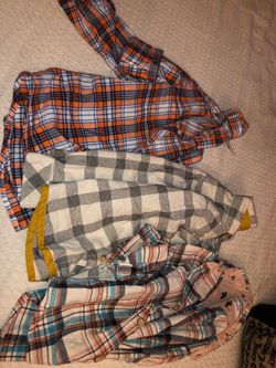 Toddler boy Dressy Flannel Shirts size 4T