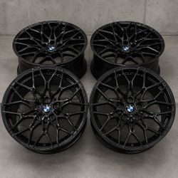 New 19 Inch BMW 1000M Performance M2 M3 M4 Style Wheels 19x9 ET40 5x120 CB72.6 Gloss Black Rims