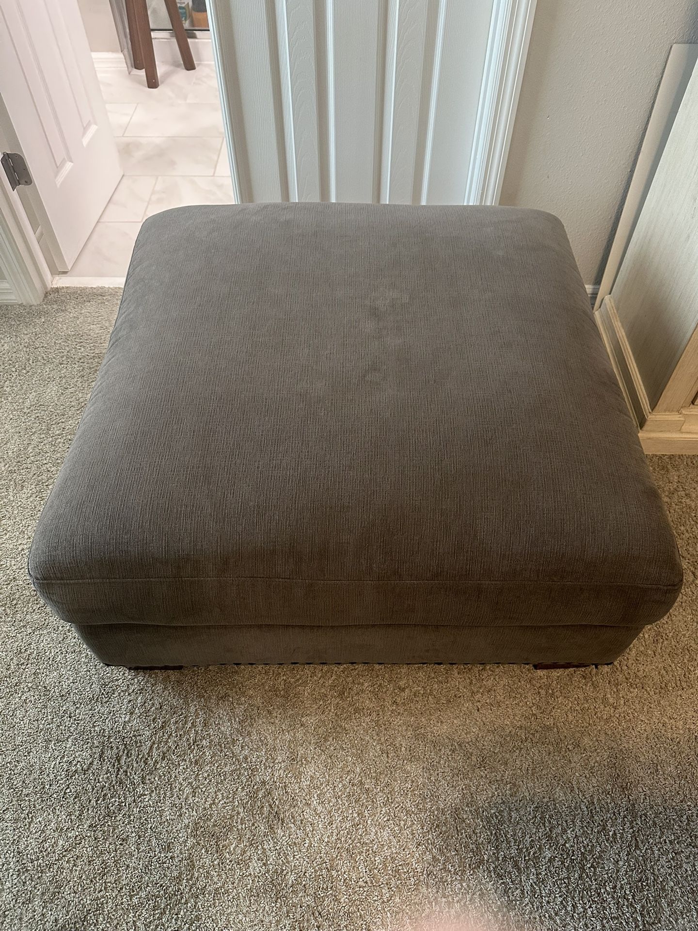 Gray ottoman