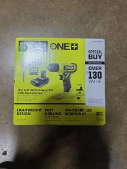Ryobi 3/8" Drill/Driver Kit