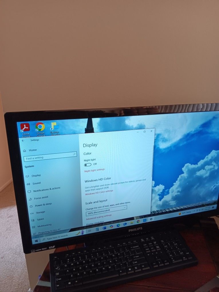 Philips Monitor Screen 31 27x16 Works Well