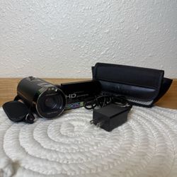 Camcorder Video Camera Y2K Style Works W/ Charger & Case
