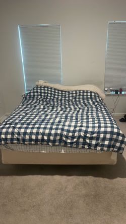 Queen Bed Frame with Mattress