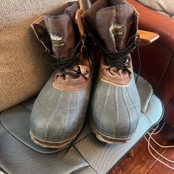 Men’s Itasca Thinsulate  Leather And Sintetic Boots Size 14