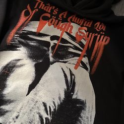 Cropped Awful lot of cough syrup hoodie