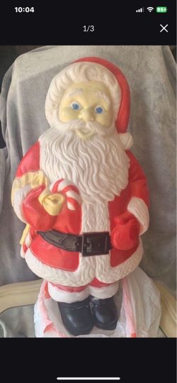 Vintage Santa Claus Blow Mold Figure