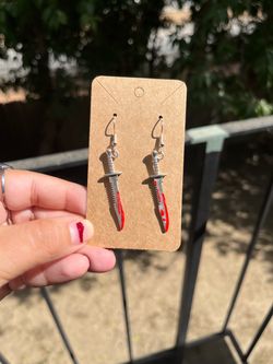 Slasher Halloween earrings