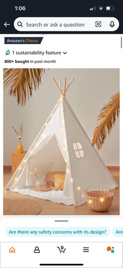 Kids Canvas/Cotton Teepee