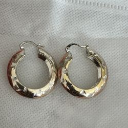 ARRACADA CHAPA DE ORO/HOOP EARAING GOLD PLATED