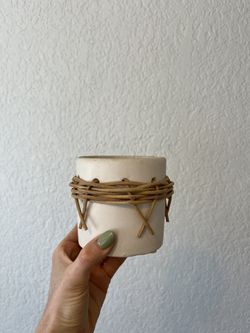 Decorative Rattan Votive