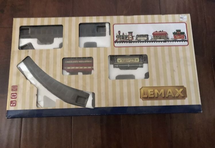Lemax Christmas Village Train Set The Yuletide Express #24472 Set Of 16 Pieces