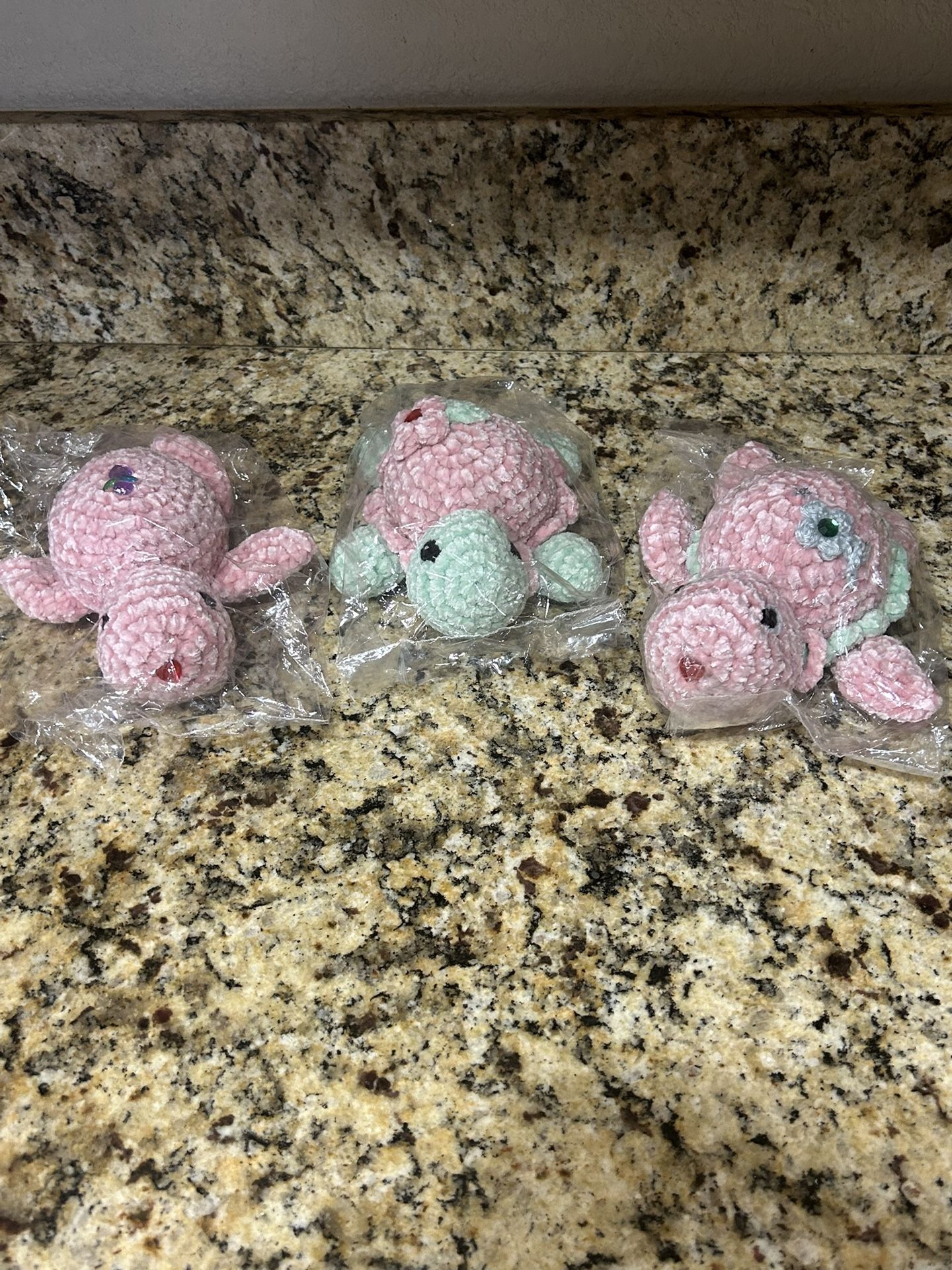 Handcrafted Crochet Turtle And Pumpkin 