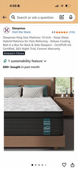 New In Box - SleepMax King Bed