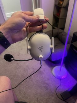 White Razer Gaming Headset In Perfect Condition