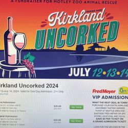 Kirkland Uncorked Tickets 