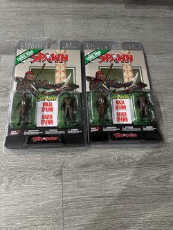 2 pack McFARLANE Page Punchers - 3" Figure + Comic Book - Ninja Spawn & Raven Spawn