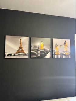 Paris England London wall art
