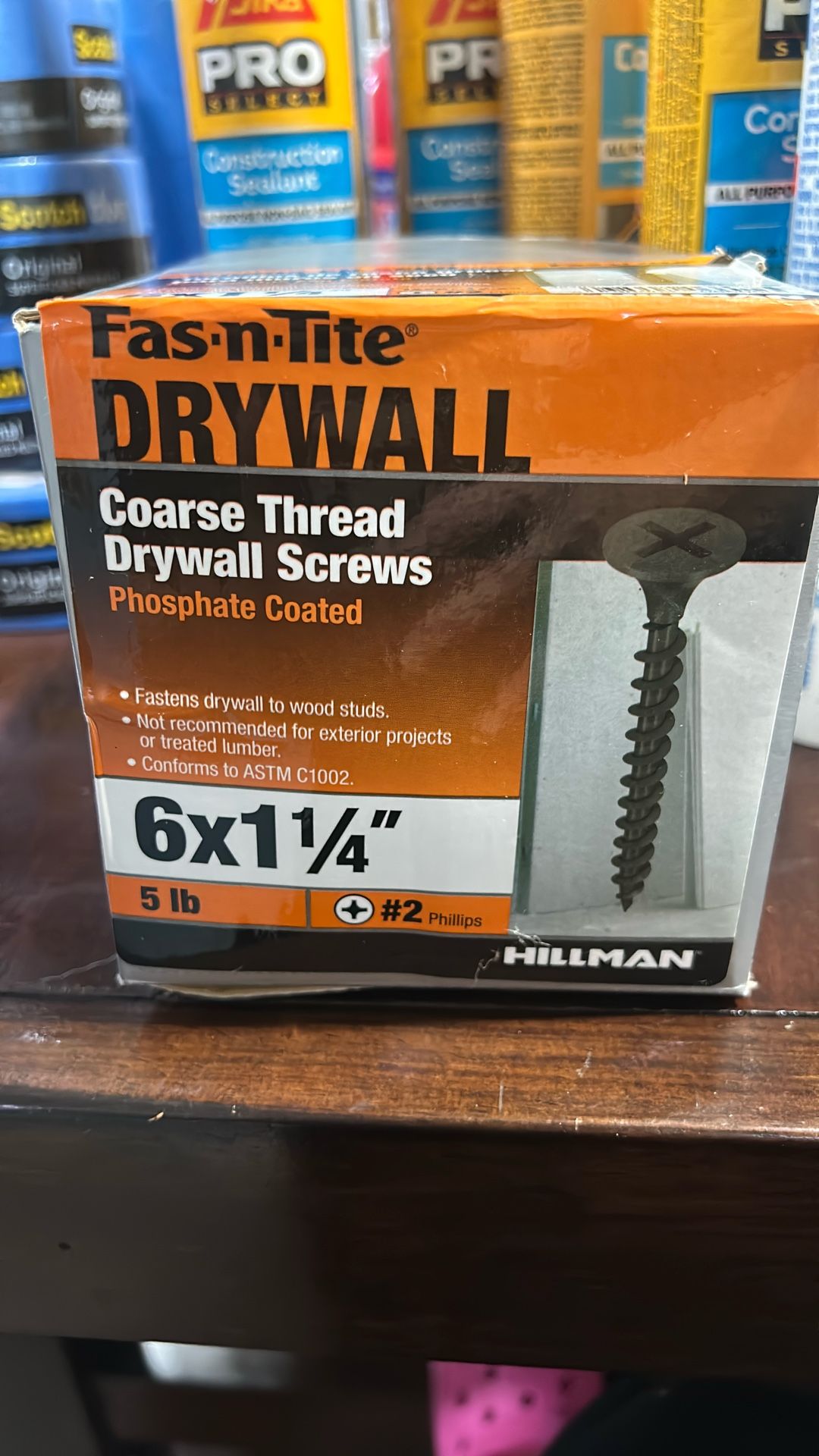 Tornillos De Rosca Gruesa 6x 1 1/4” 5 Lbs Drywall $20 Each